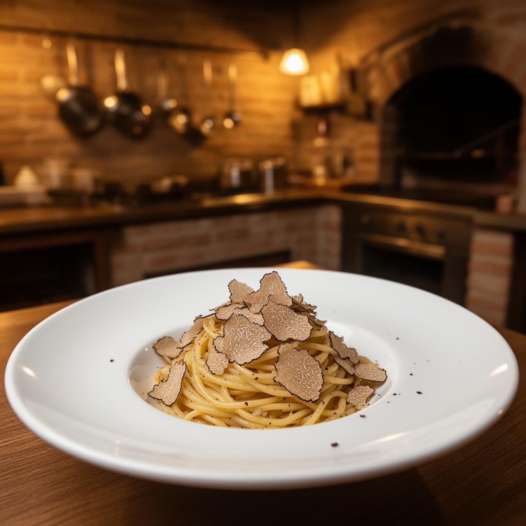 Piatto gourmet cucinato dallo chef Alberto